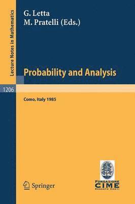 Probability and Analysis 1