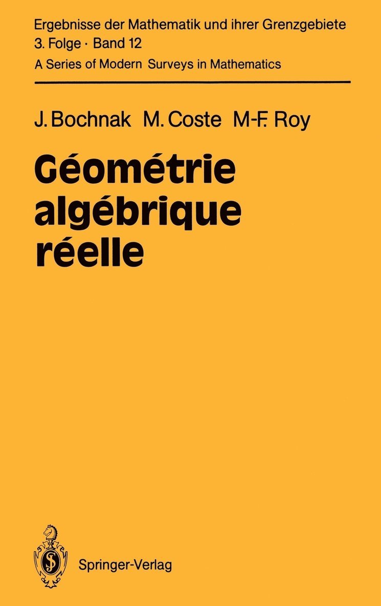 Géométrie algébrique réelle