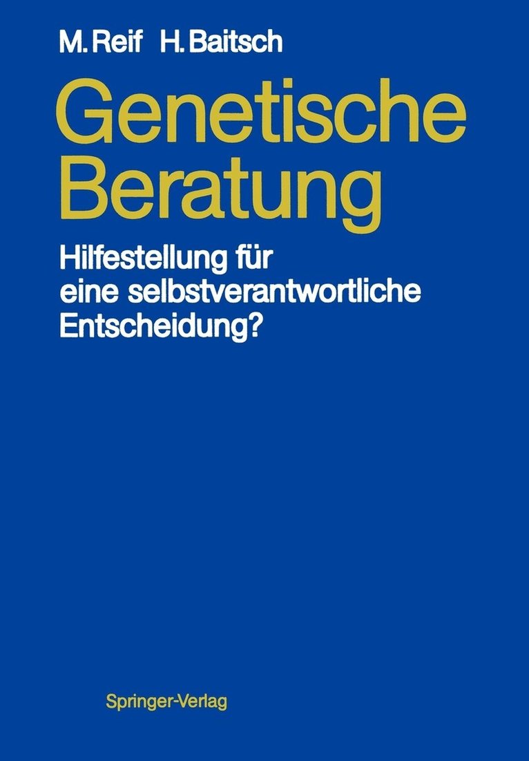 Genetische Beratung 1