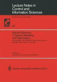 bokomslag Recent Advances in System Modelling and Optimization