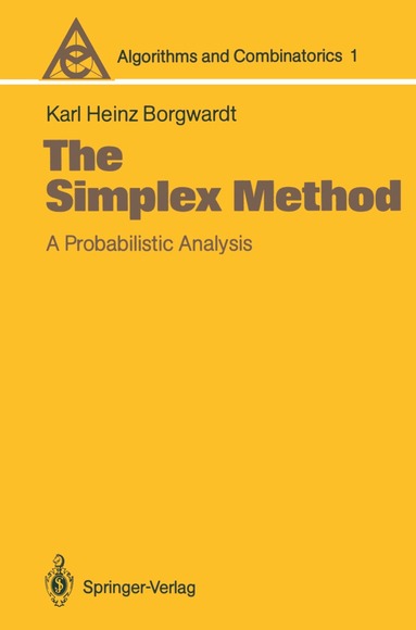 Karl Heinz Borgwardt - Simplex Method, Häftad