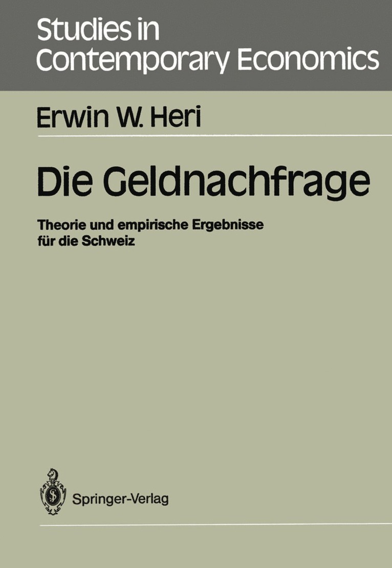 Die Geldnachfrage 1