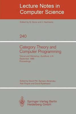 Category Theory and Computer Programming 1