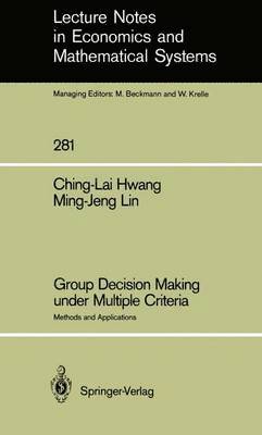 bokomslag Group Decision Making under Multiple Criteria