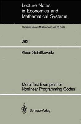 More Test Examples for Nonlinear Programming Codes 1