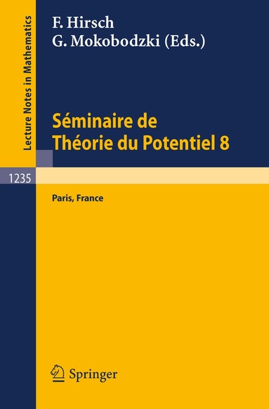 Springer - Seéminaire de Théorie du Potentiel, Paris, No. 8, Häftad