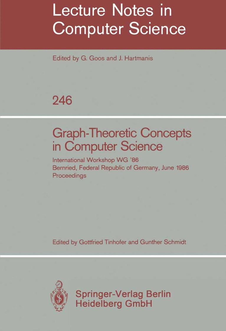 Graph-Theoretic Concepts in Computer Science 1