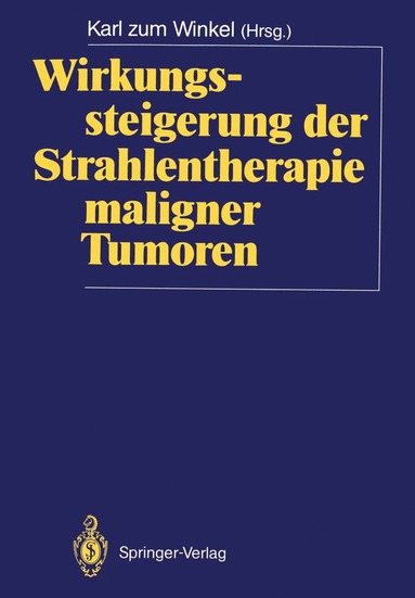 bokomslag Wirkungssteigerung der Strahlentherapie maligner Tumoren