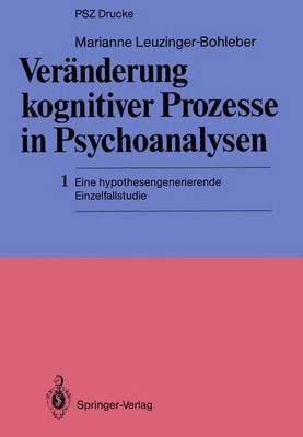 Vernderung kognitiver Prozesse in Psychoanalysen 1