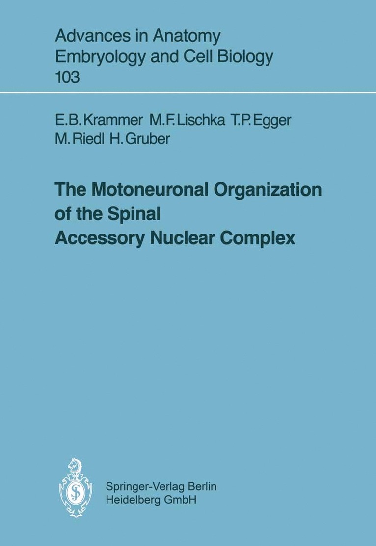 Motoneuronal Organization of the Spinal Accessory Nuclear Complex