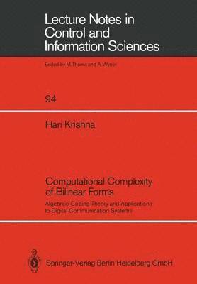 bokomslag Computational Complexity of Bilinear Forms