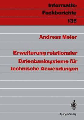 bokomslag Erweiterung relationaler Datenbanksysteme fr technische Anwendungen