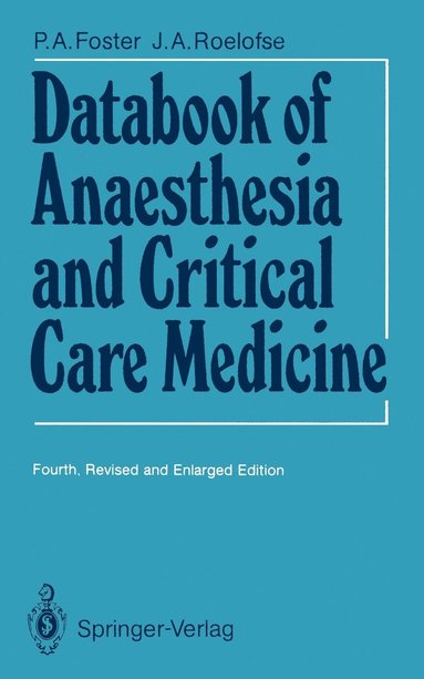 bokomslag Databook of Anaesthesia and Critical Care Medicine