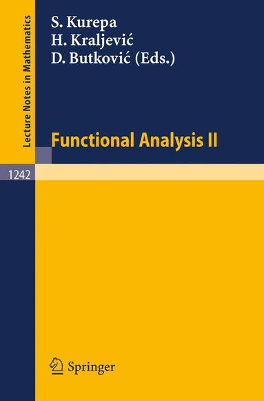 bokomslag Functional Analysis II