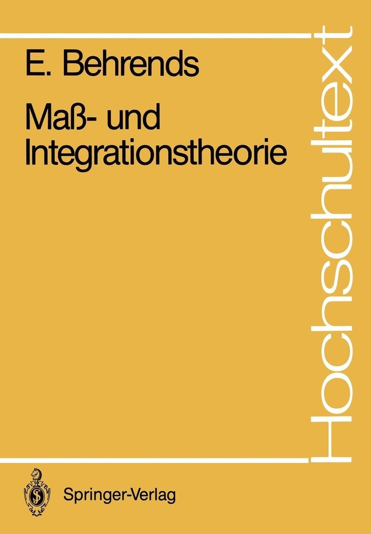 Ma- und Integrationstheorie 1