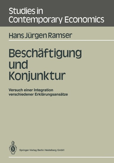 Hans J. Ramser - Beschäftigung und Konjunktur, Häftad