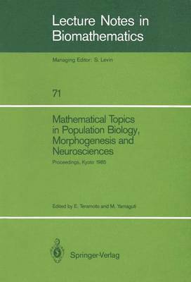 bokomslag Mathematical Topics in Population Biology, Morphogenesis and Neurosciences