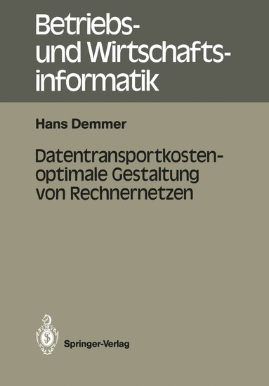 bokomslag Datentransportkostenoptimale Gestaltung von Rechnernetzen