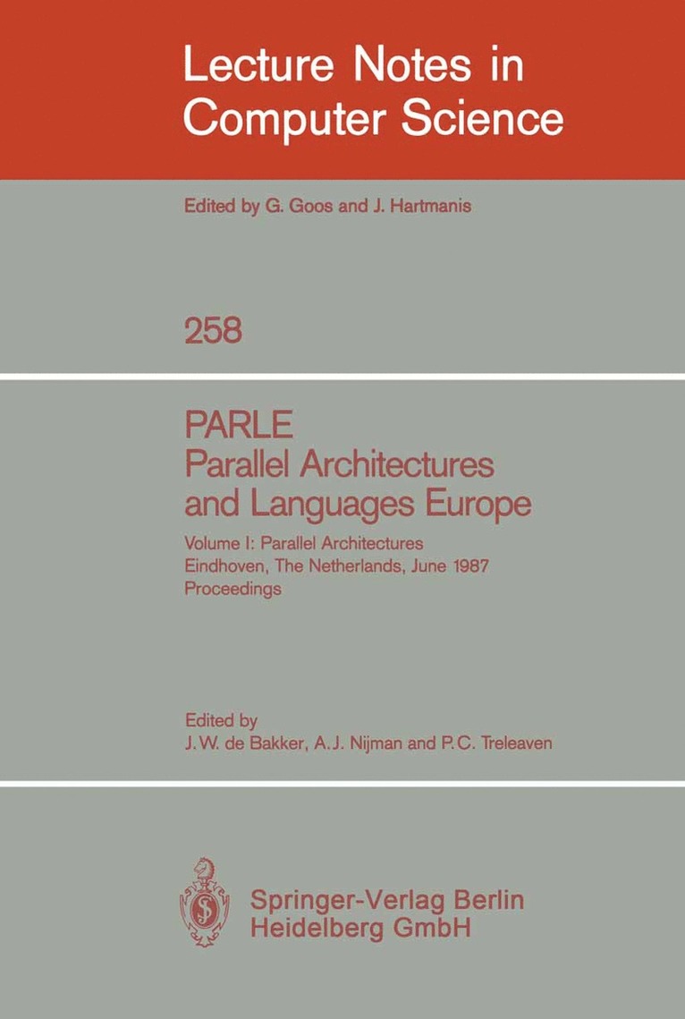 Jacobus W. de Bakker, A.J. Nijman, Philip C. Treleaven, Jacobus W. De Bakker, A. J. Nijman - PARLE Parallel Architectures and Languages Europe, Häftad