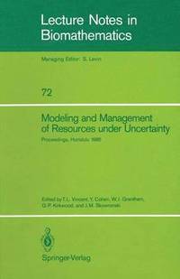 bokomslag Modeling and Management of Resources under Uncertainty