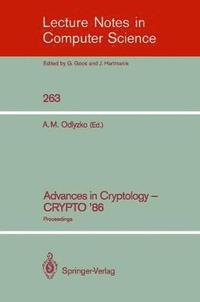 bokomslag Advances in Cryptology - CRYPTO '86