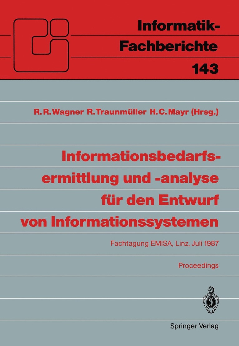 Informationsbedarfsermittlung und -analyse fr den Entwurf von Informationssystemen 1