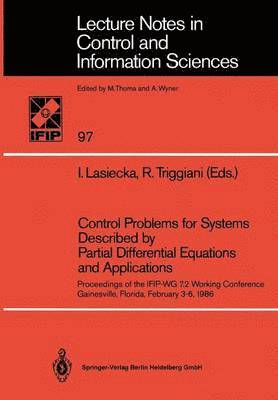 Control Problems for Systems Described by Partial Differential Equations and Applications 1