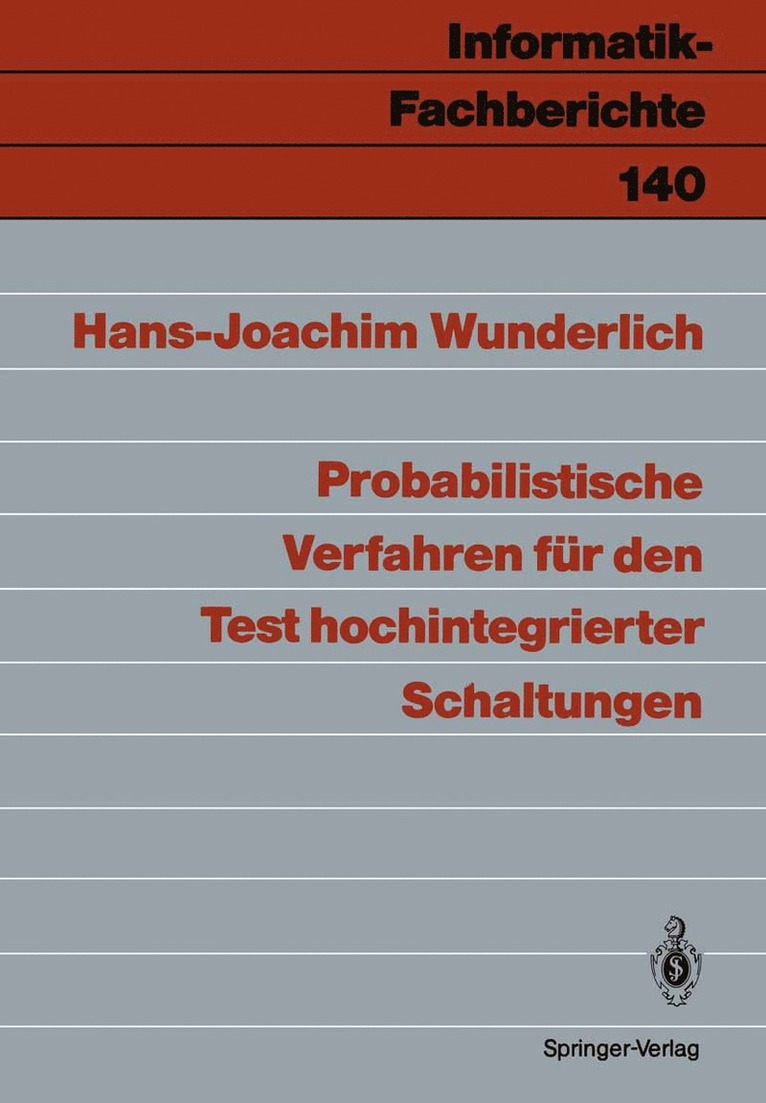 Probabilistische Verfahren fr den Test hochintegrierter Schaltungen 1