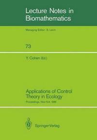 bokomslag Applications of Control Theory in Ecology