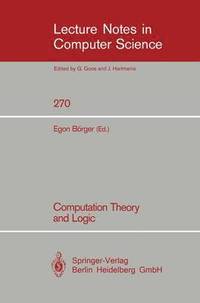 bokomslag Computation Theory and Logic