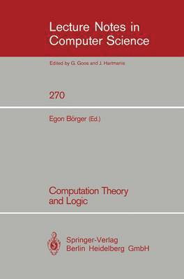 Computation Theory and Logic 1