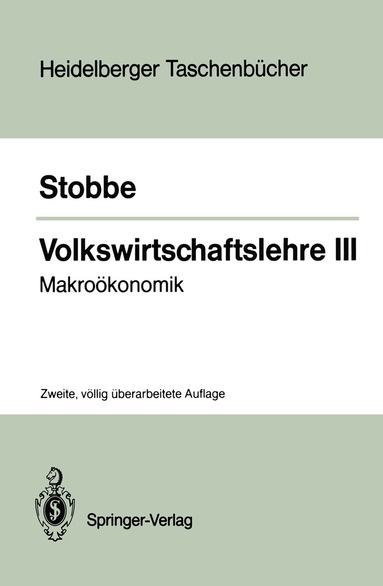 Alfred Stobbe - Volkswirtschaftslehre III, Häftad