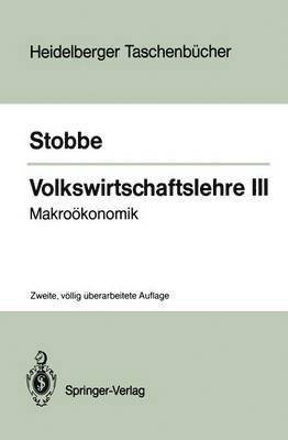 bokomslag Volkswirtschaftslehre III