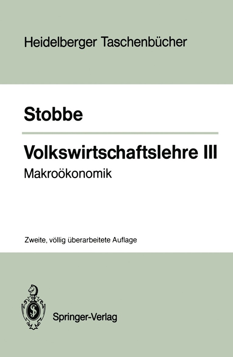 Alfred Stobbe - Volkswirtschaftslehre III, Häftad