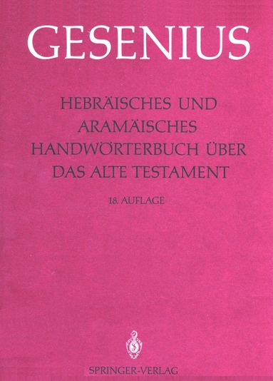 Wilhelm Gesenius, R.D. Meyer, Herbert Donner - Hebräisches und Aramäisches Handwörterbuch über das Alte Testament, Inbunden