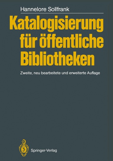 Hannelore Sollfrank - Katalogisierung für Öffentliche Bibliotheken, Häftad