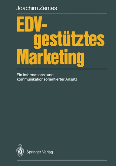 Joachim Zentes - EDV-gestütztes Marketing, Häftad