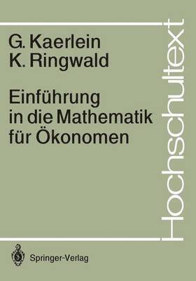 bokomslag Einfhrung in die Mathematik fr konomen