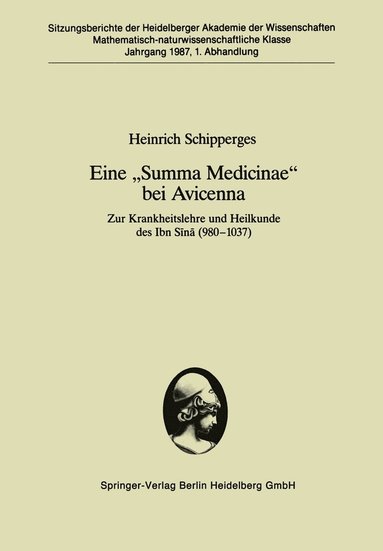 bokomslag Eine Summa Medicinae bei Avicenna