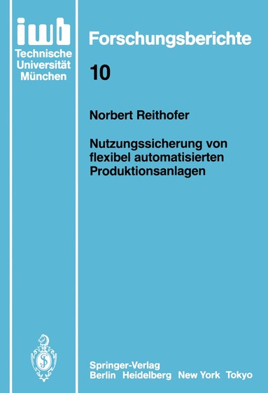 bokomslag Nutzungssicherung von flexibel automatisierten Produktionsanlagen