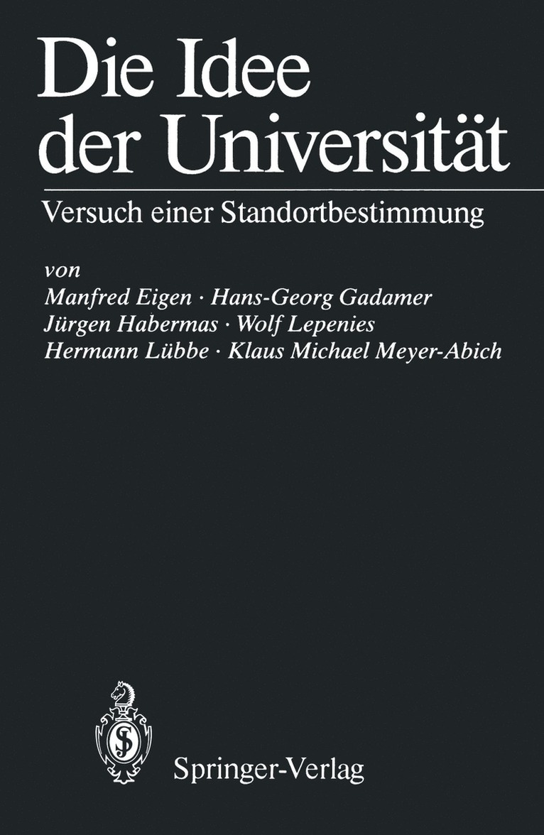 Die Idee der Universitt 1