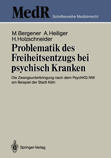 bokomslag Problematik des Freiheitsentzugs bei psychisch Kranken