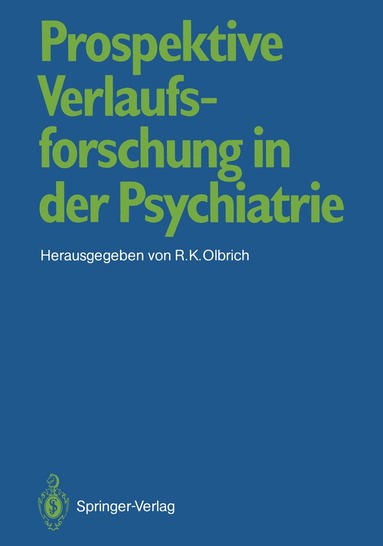 bokomslag Prospektive Verlaufsforschung in der Psychiatrie