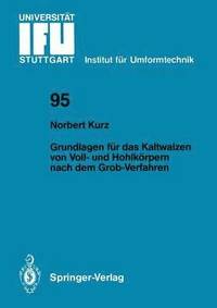 bokomslag Grundlagen fr das Kaltwalzen von Voll- und Hohlkrpern nach dem Grob-Verfahren