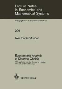 bokomslag Econometric Analysis of Discrete Choice
