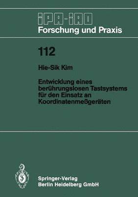 bokomslag Entwicklung eines berhrungslosen Tastsystems fr den Einsatz an Koordinatenmegerten