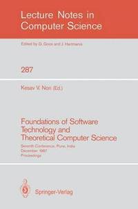 bokomslag Foundations of Software Technology and Theoretical Computer Science