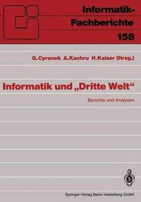 bokomslag Informatik und Dritte Welt