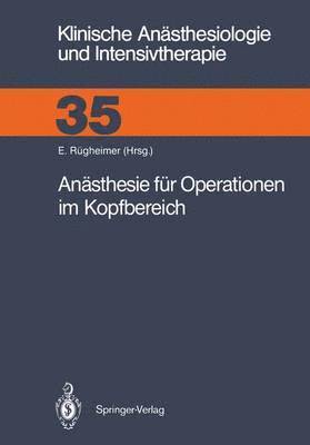 bokomslag Ansthesie fr Operationen im Kopfbereich