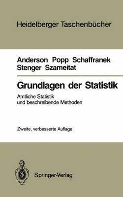 Oskar Anderson, Werner Popp, Manfred Schaffranek, Horst Stenger, Klaus Szameitat - Grundlagen der Statistik, Häftad